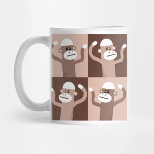 Sock monkey swarm vintage Mug